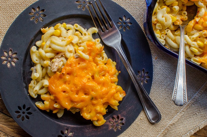 Tuna Noodle Casserole with Corn Recipe - Easy and Frugal
