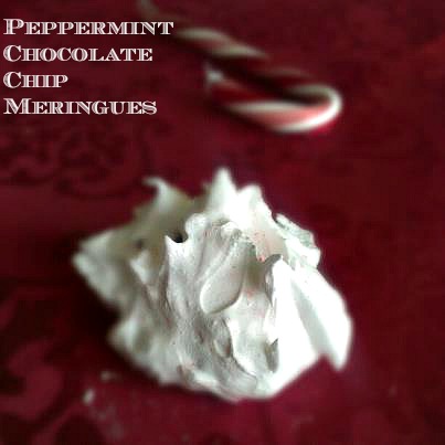 Pepperminti Chocolate Chip Meringue Cookies