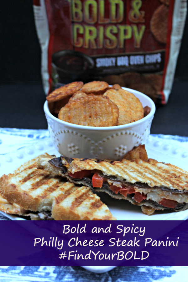 Bold and Spicy Philly Cheese Steak Panini #FindYourBOLD pin