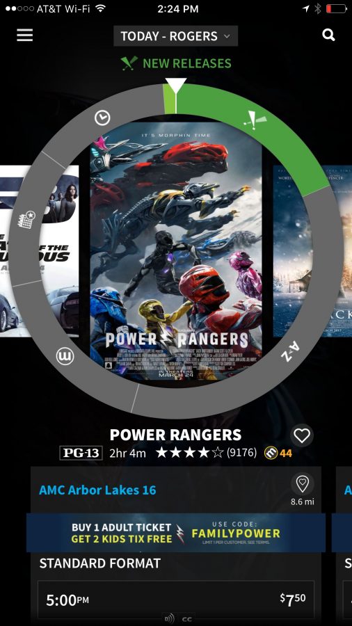 The Atoms ticket app has a great free movie ticket offer for the Power Rangers movie! Check it out!