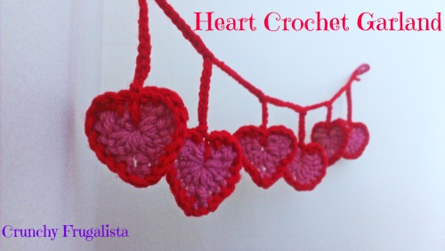 Crocheted Heart Garland