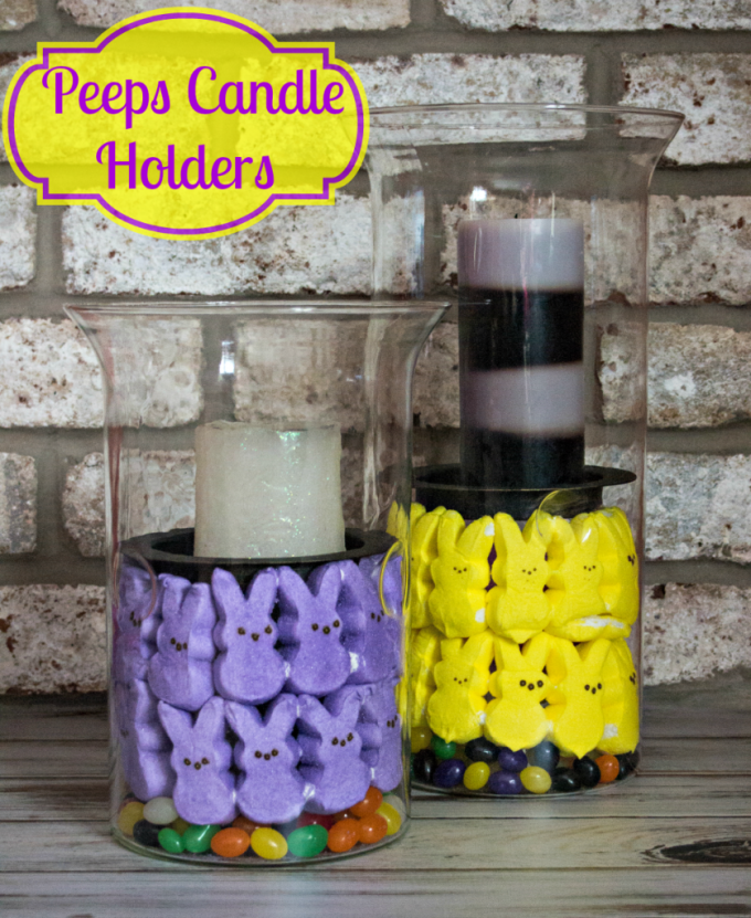 Fun and easy Easter crafts are you looking for? (That's Yoda speak) This cute peeps candle holder is just the ticket!