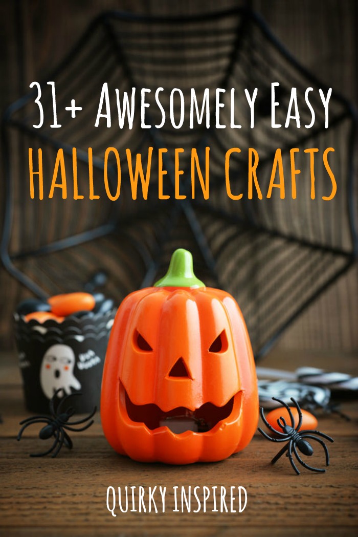 Is Halloween crafts something you love to do? Check out these 31+ Awesomely easy Halloween crafts