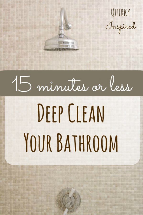 Deep Clean Your Bathroom
