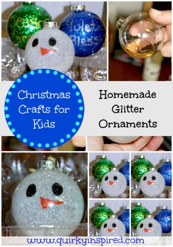 Christmas Crafts for Kids: Glitter Ornaments