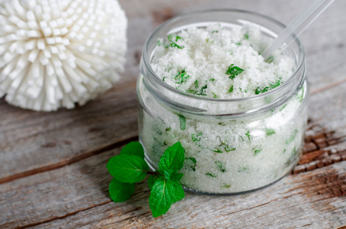 This exfoliating foot scrub is great to get your body in shape for warmer weather