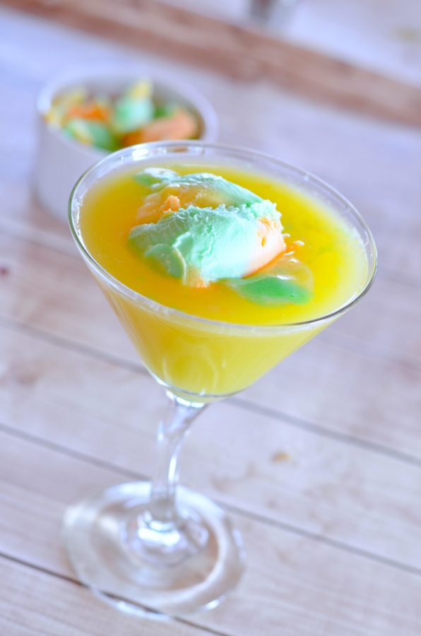 This Rainbow Sherbert Martini Recipe is amazing!