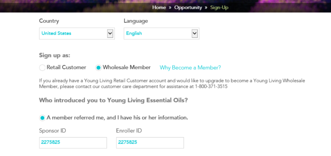 How to sign up for Young Living to get wholesale prices