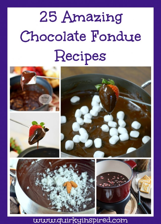 These 25 easy chocolate fondue recipes are to die for. There's dark chocolate, milk chocolate, white chocolate, and even Nutella fondue!