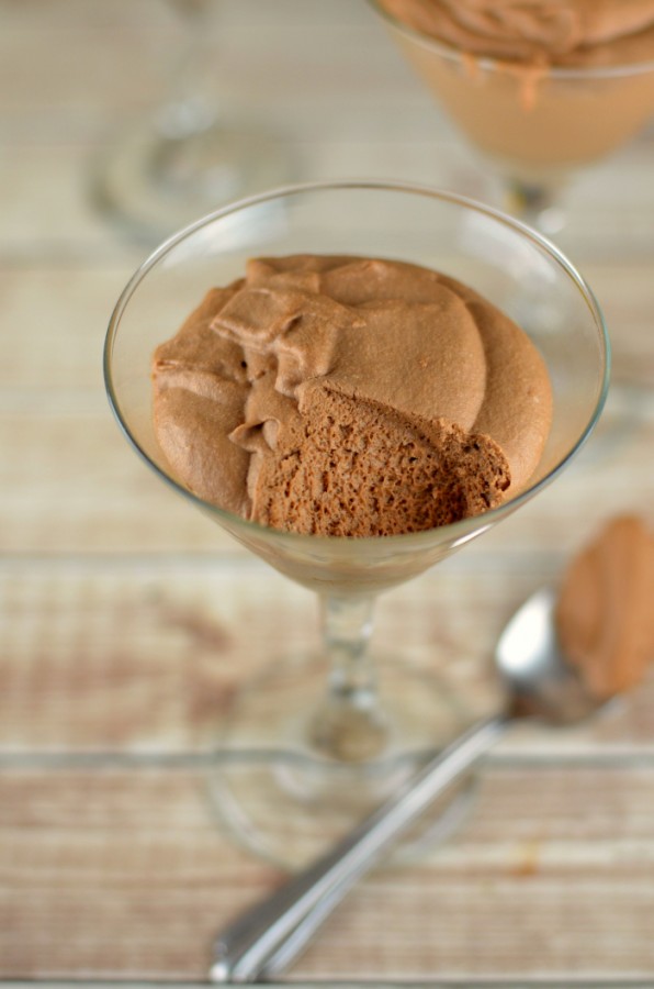 This easy chocolate mousse recipe only has four ingredients, and it's my favorite quick dessert!