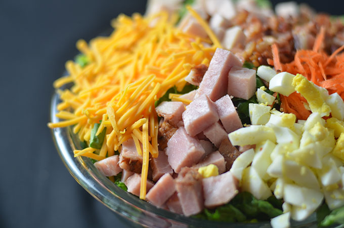 This chef salad recipe is a deliciously easy recipe that is punched with flavor!