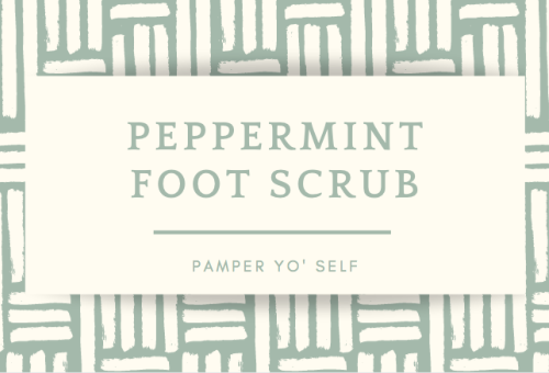 Peppermint Foot Scrub Printable Label